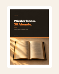 E-Book Heft 1 – Wieder lesen. 30 Abende. Liegt dem Leseset bei